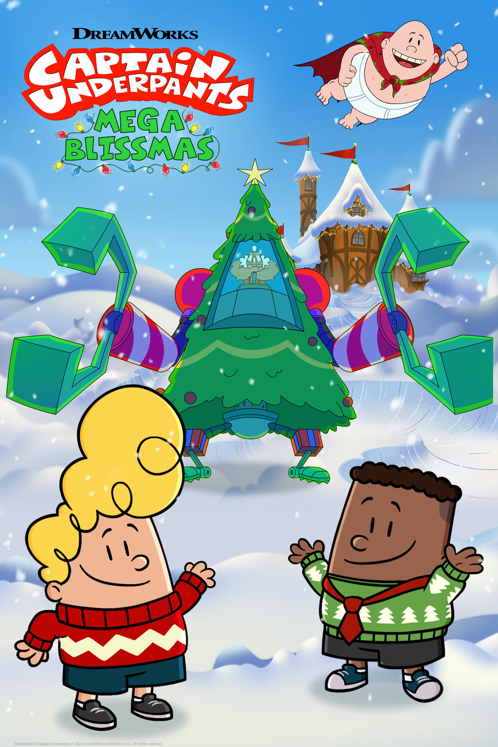 Captain Underpants: Mega Blissmas (2020) movie poster